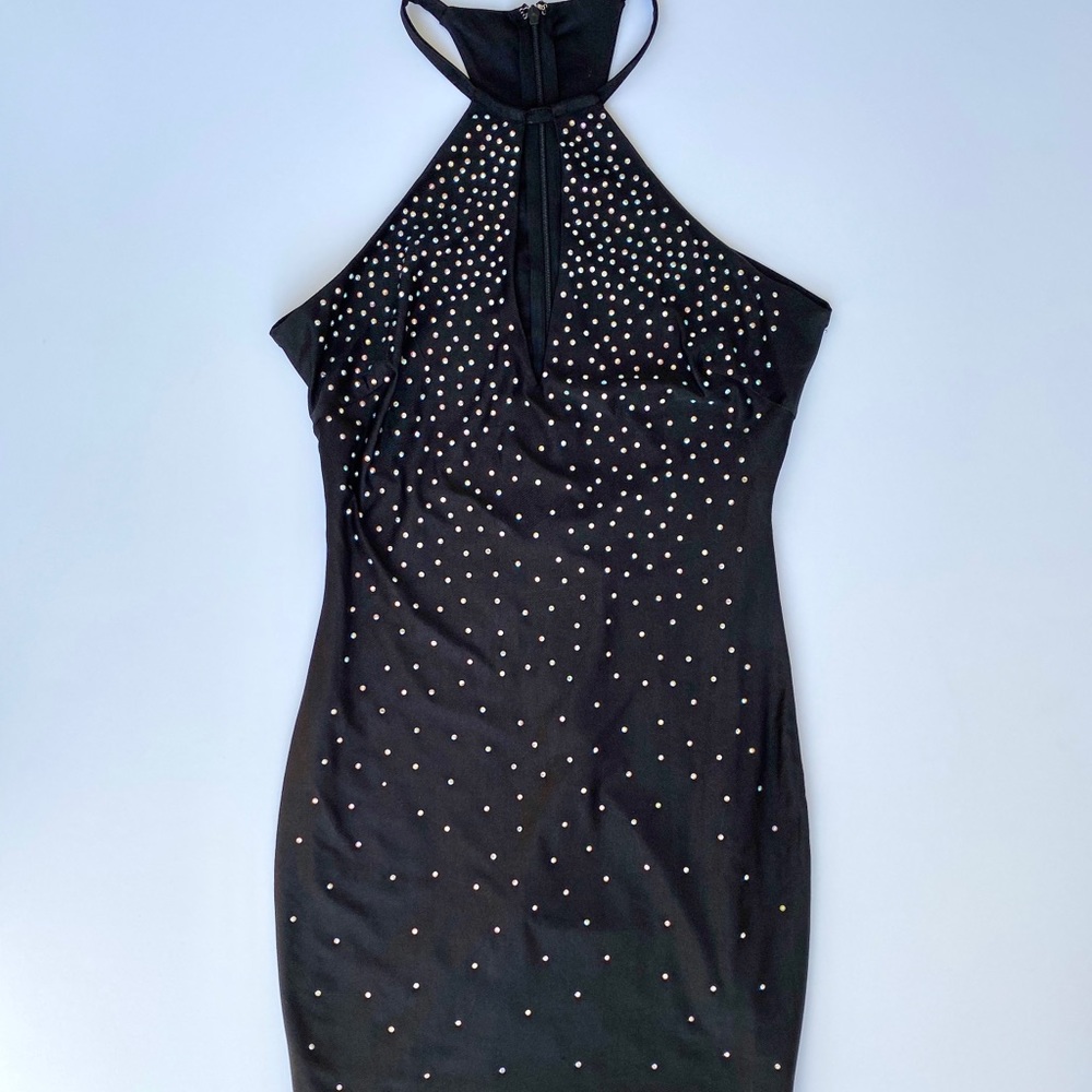 Rhinestone Mini Fashion Nova Dress